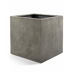 Кашпо Nieuwkoop D-lite cube S размер natural-фактура под бетон