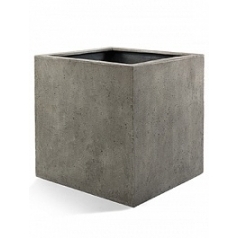 Кашпо Nieuwkoop D-lite cube XS размер natural-фактура под бетон