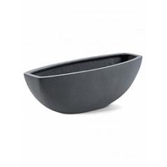 Кашпо Nieuwkoop D-lite long bowl L размер lead-фактура бетон