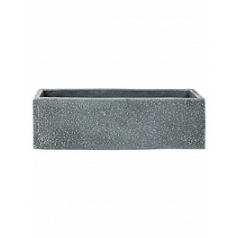 Кашпо Nieuwkoop Marc (фактура бетон) rectangle grey, серого цвета