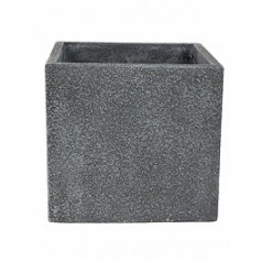 Кашпо Nieuwkoop Marc (фактура бетон) square grey, серого цвета
