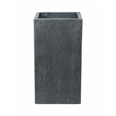 Кашпо Nieuwkoop Marc (фактура бетон) square high grey, серого цвета