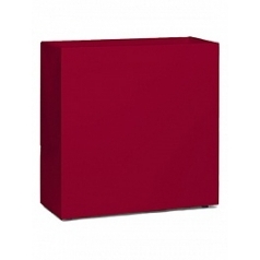 Кашпо Nieuwkoop Premium block ruby red, красного цвета