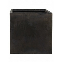 Кашпо Nieuwkoop Static (grc) square black, чёрного цвета