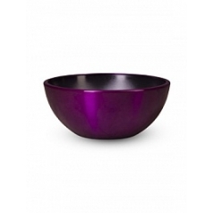 Кашпо Nieuwkoop Aluminium bowl aluminium brushed purple-violet