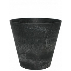 Кашпо Artstone claire pot black, чёрного цвета Диаметр — 37 см