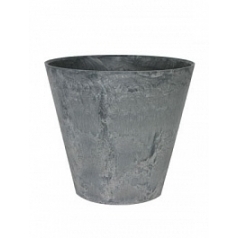 Кашпо Artstone claire pot grey, серого цвета Диаметр — 22 см