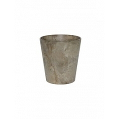 Кашпо Artstone claire pot taupe, тёмно-серый Диаметр — 13 см