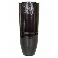 Ваза Fleur Ami Glaze vase платино-чёрный цвет hammered  Диаметр — 40 см