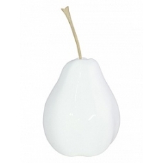 Груша декоративная Fleur Ami Pear white, белого цвета  Диаметр — 25 см