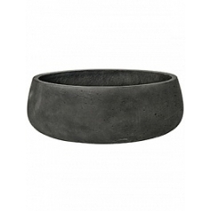 Кашпо Pottery Pots Eco-line eileen XL размер black, чёрного цвета washed  Диаметр — 39 см