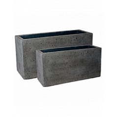 Кашпо Pottery Pots Eco-line jort laterite grey, серого цвета (2) Длина — 100 см