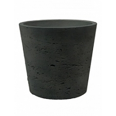 Кашпо Pottery Pots Eco-line mini bucket M размер black, чёрного цвета washed  Диаметр — 16 см