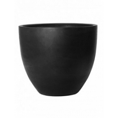 Кашпо Pottery Pots Fiberstone jumbo black, чёрного цвета L размер  Диаметр — 112 см