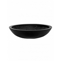 Кашпо Pottery Pots Fiberstone jumbo bowl black, чёрного цвета M размер  Диаметр — 85 см