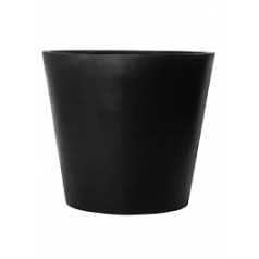 Кашпо Pottery Pots Fiberstone jumbo cone black, чёрного цвета L размер  Диаметр — 112 см