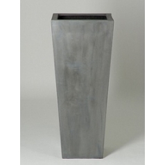 Кашпо Pottery Pots Fiberstone beau grey, серого цвета L размер Длина — 43 см