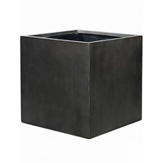 Кашпо Pottery Pots Fiberstone block antique grey, серого цвета Длина — 50 см