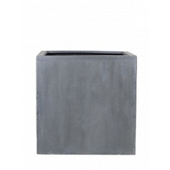 Кашпо Pottery Pots Fiberstone block grey, серого цвета L размер Длина — 50 см
