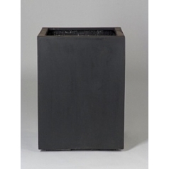 Кашпо Pottery Pots Fiberstone bouvy black, чёрного цвета XL размер Длина — 50 см