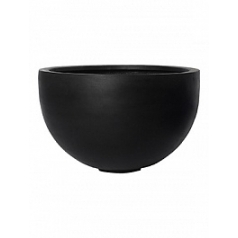 Кашпо Pottery Pots Fiberstone bowl black, чёрного цвета  Диаметр — 60 см