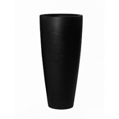 Кашпо Pottery Pots Fiberstone dax black, чёрного цвета XL размер  Диаметр — 47 см