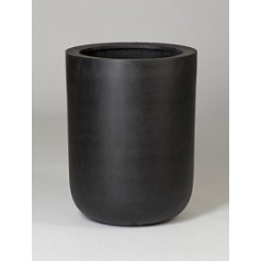 Кашпо Pottery Pots Fiberstone dice black, чёрного цвета XL размер  Диаметр — 46 см