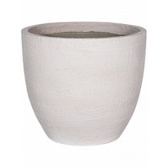 Кашпо Pottery Pots Fiberstone earth jesslyn l, off white, белого цвета  Диаметр — 70 см