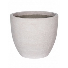 Кашпо Pottery Pots Fiberstone earth jesslyn m, off white, белого цвета  Диаметр — 60 см
