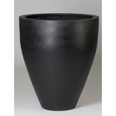 Кашпо Pottery Pots Fiberstone lara L размер black, чёрного цвета  Диаметр — 715 см