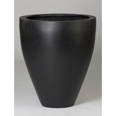 Кашпо Pottery Pots Fiberstone lara M размер black, чёрного цвета  Диаметр — 60 см