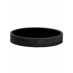 Кашпо Pottery Pots Fiberstone max low L размер black, чёрного цвета  Диаметр — 60 см