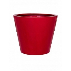 Кашпо Pottery Pots Fiberstone glossy red, красного цвета bucket M размер  Диаметр — 58 см