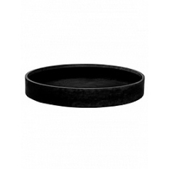 Кашпо Pottery Pots Fiberstone max low XXL размер black, чёрного цвета  Диаметр — 100 см