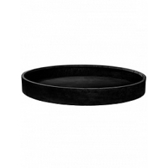 Кашпо Pottery Pots Fiberstone max low XXXL размер black, чёрного цвета  Диаметр — 120 см