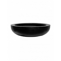 Кашпо Pottery Pots Fiberstone monique black, чёрного цвета M размер  Диаметр — 34 см
