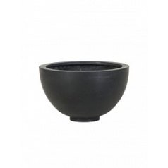 Кашпо Pottery Pots Fiberstone peter black, чёрного цвета M размер  Диаметр — 30 см