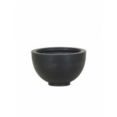 Кашпо Pottery Pots Fiberstone peter black, чёрного цвета S размер  Диаметр — 20 см