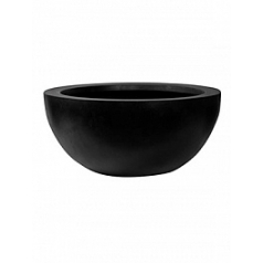 Кашпо Pottery Pots Fiberstone vic bowl black, чёрного цвета M размер  Диаметр — 50 см