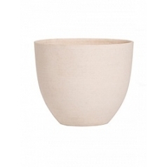 Кашпо Pottery Pots Refined coral S размер natural white, белого цвета  Диаметр — 18 см
