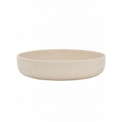 Кашпо Pottery Pots Refined eav low S размер natural white, белого цвета  Диаметр — 33 см