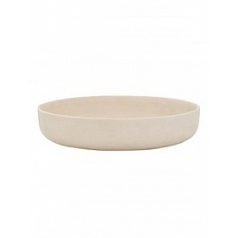 Кашпо Pottery Pots Refined eav low XS размер natural white, белого цвета  Диаметр — 30 см