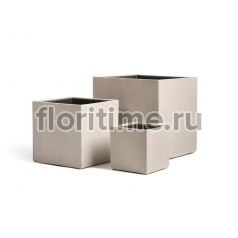 Кашпо Effectory Beton куб: белый песок