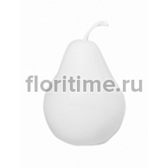 Груша декоративная Pear glossy white, белого цвета L размер  Диаметр — 60 см Высота — 88 см