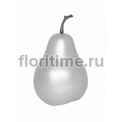 Груша декоративная Pear под цвет серебра XS размер  Диаметр — 15 см Высота — 24 см