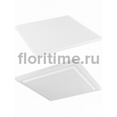 Подставка Fiberstone accessoires glossy white, белого цвета topper L размер (thin) Длина — 40 см  Высота — 25 см