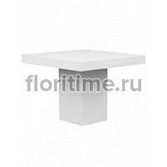 Стол Fiberstone glossy white, белого цвета table M размер Длина — 140 см  Высота — 77 см