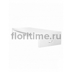 Столик журнальный Fiberstone jan des bouvrie glossy white, белого цвета salontable L размер Длина — 200 см  Высота — 40 см