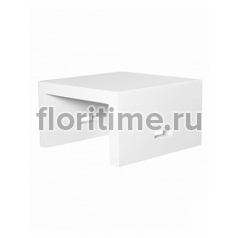 Столик журнальный Fiberstone jan des bouvrie glossy white, белого цвета salontable S размер Длина — 70 см  Высота — 40 см