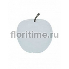 Яблоко декоративное Pottery Pots Apple glossy white, белого цвета XL размер  Диаметр — 64 см Высота — 68 см